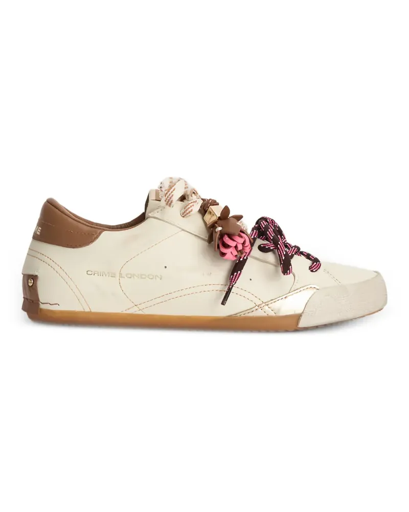 Crime Sneakerina Sneakers im Distressed-Look - Nude Nude