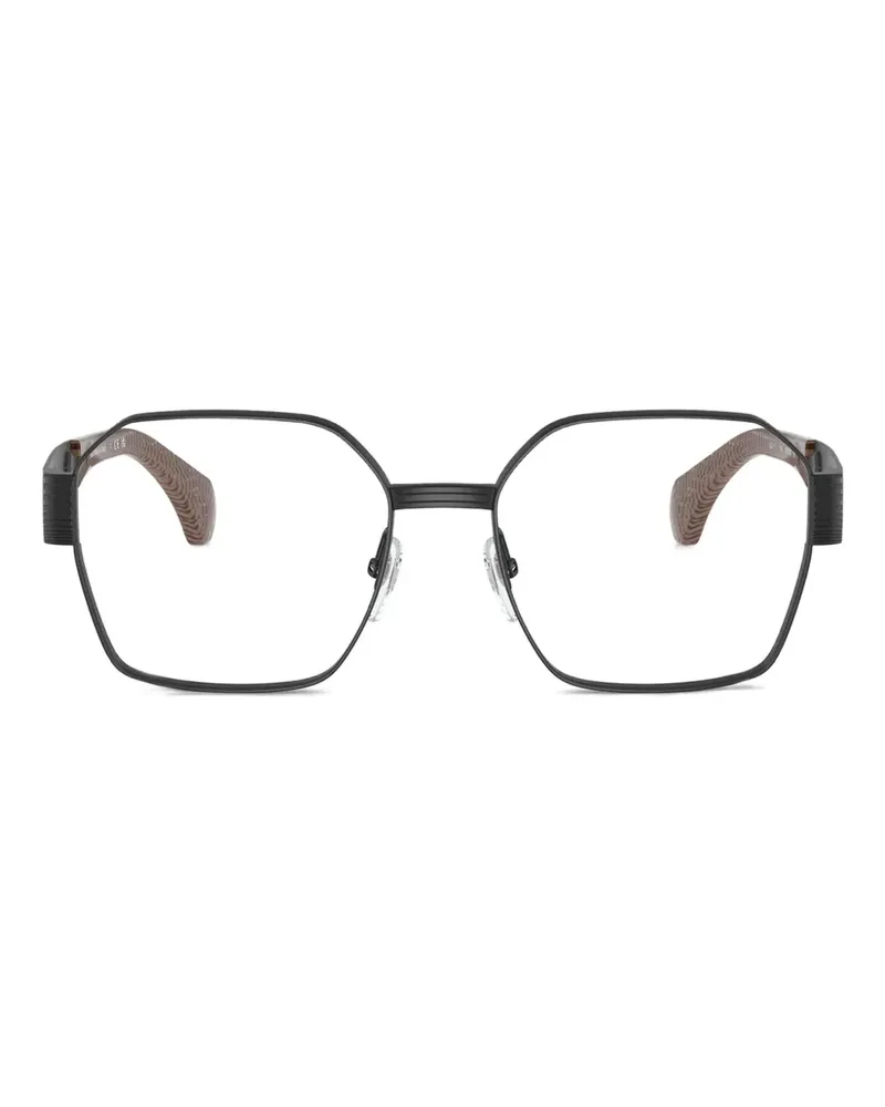 Alain Mikli Brille mit geometrischem Gestell - Schwarz Schwarz