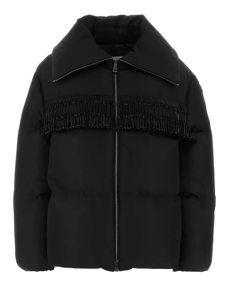 Moncler Manchot Daunenjacke mit Perlenbesatz - Schwarz Schwarz