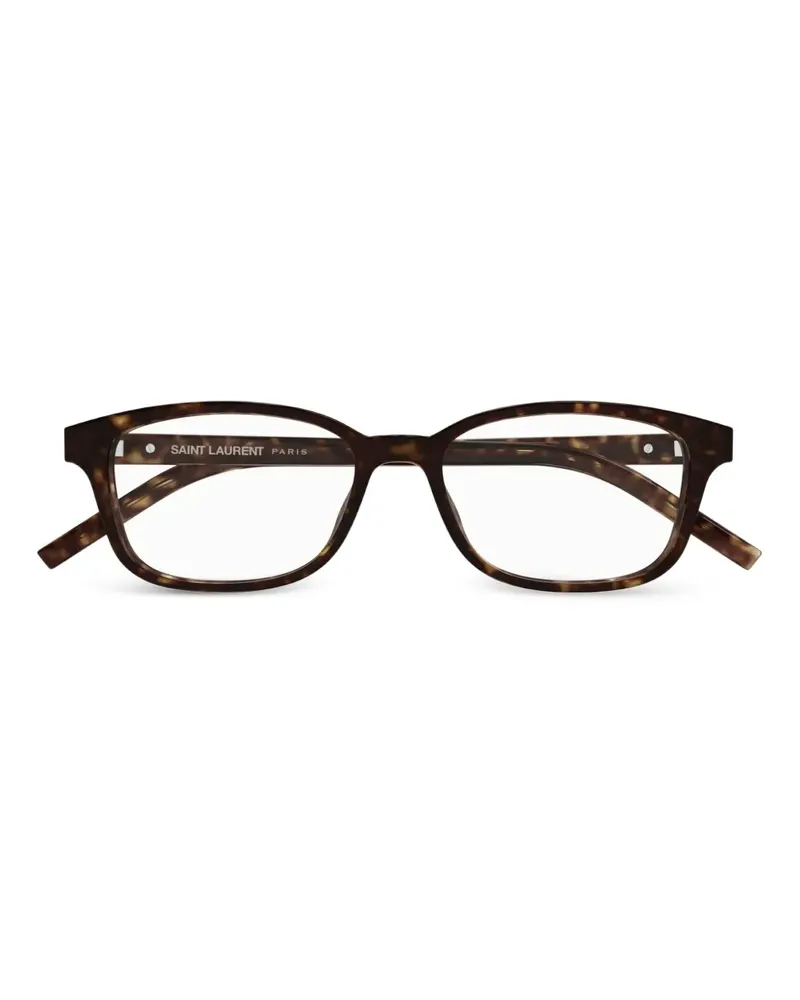 Saint Laurent Eckige Brille in Schildpattoptik - HAVANA Havana