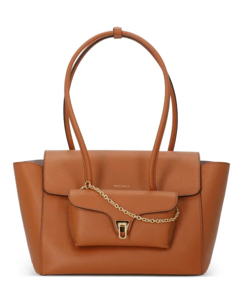 Coccinelle Double Beat large shoulder bag - Orange Orange