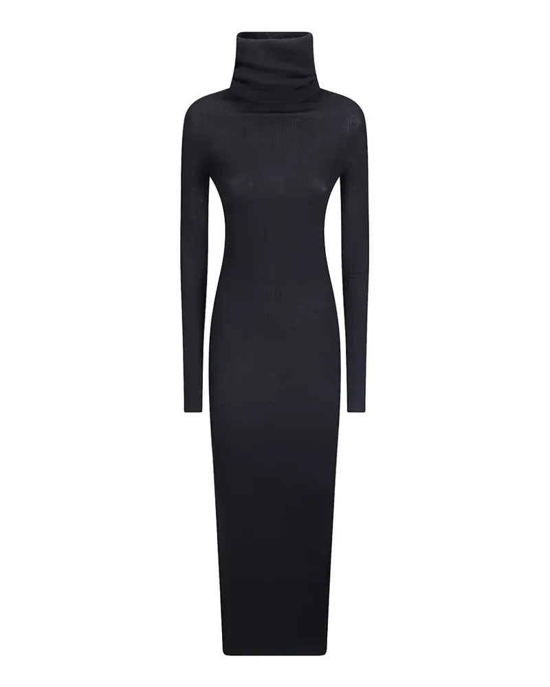 Rick Owens Geripptes Strickkleid - Schwarz Schwarz