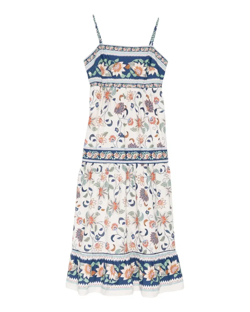 FARM Rio Maxikleid mit Blumenmuster - Nude Nude