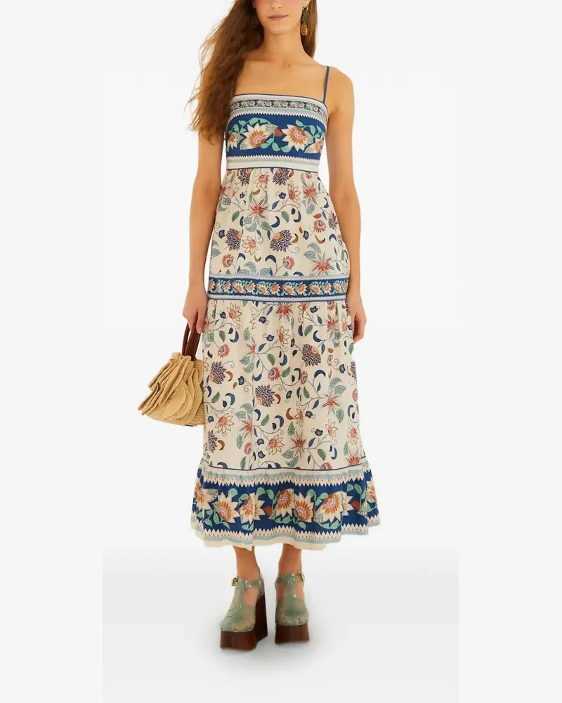 FARM Rio floral tapestry maxi dress - Nude Nude
