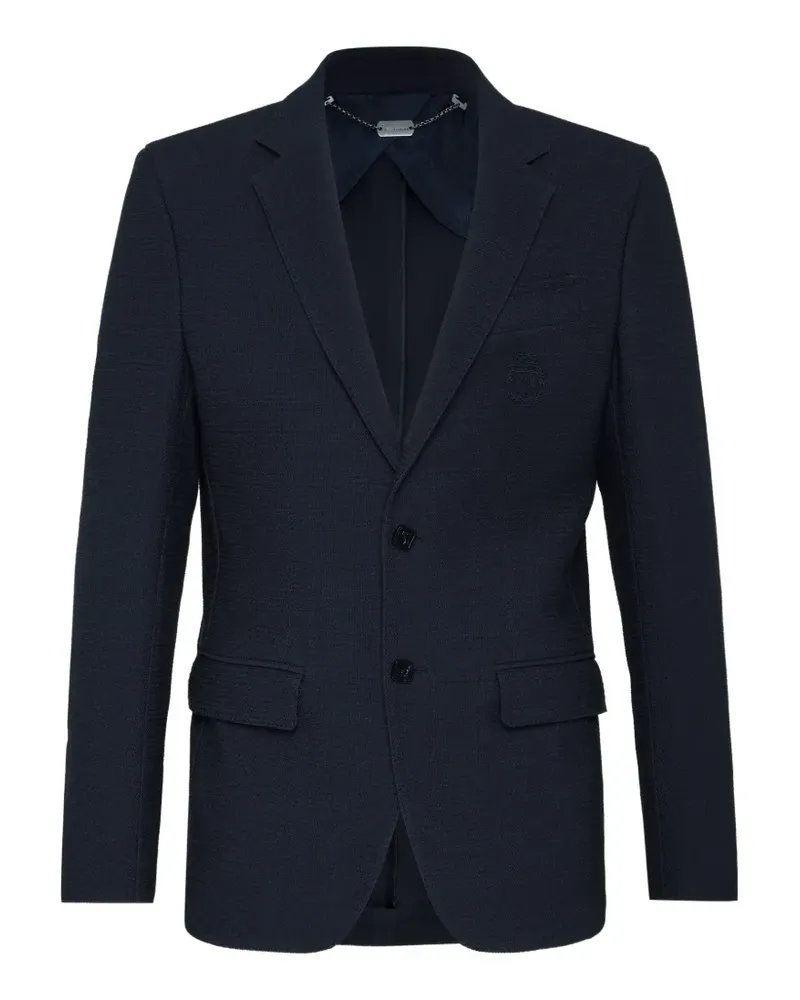 Billionaire Crest single-breasted blazer - Blau Blau