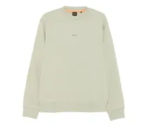 Sweatshirt mit Logo-Print - Grün