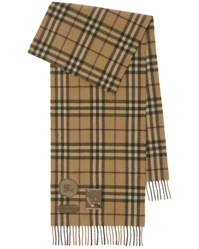Burberry Badge Check Schal - Nude Nude