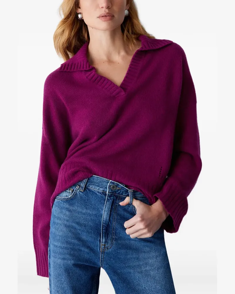 Liu Jo Pullover mit V-Ausschnitt - Violett Violett