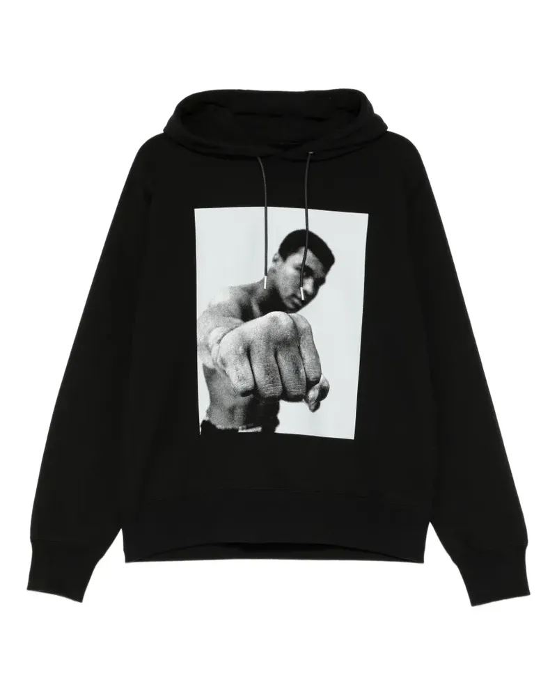 Sacai Hoodie mit grafischem Print - Schwarz Schwarz
