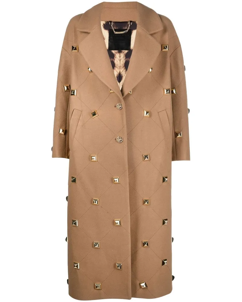 Philipp Plein Mantel mit Nieten - Nude Nude