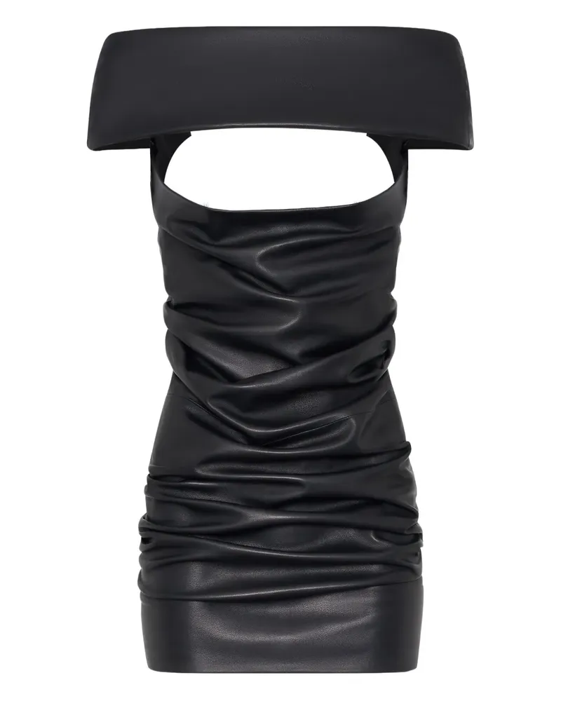 Jean Paul Gaultier Minikleid aus Leder - Schwarz Schwarz