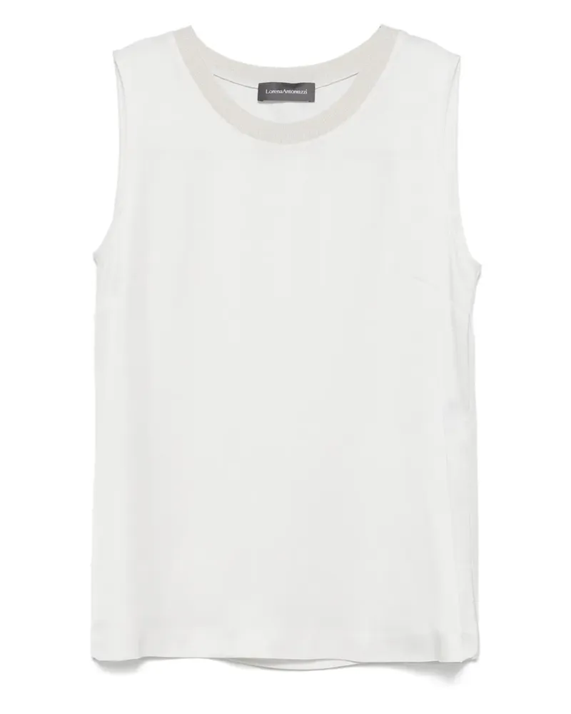 Lorena Antoniazzi Top in Satinoptik - Grau Grau