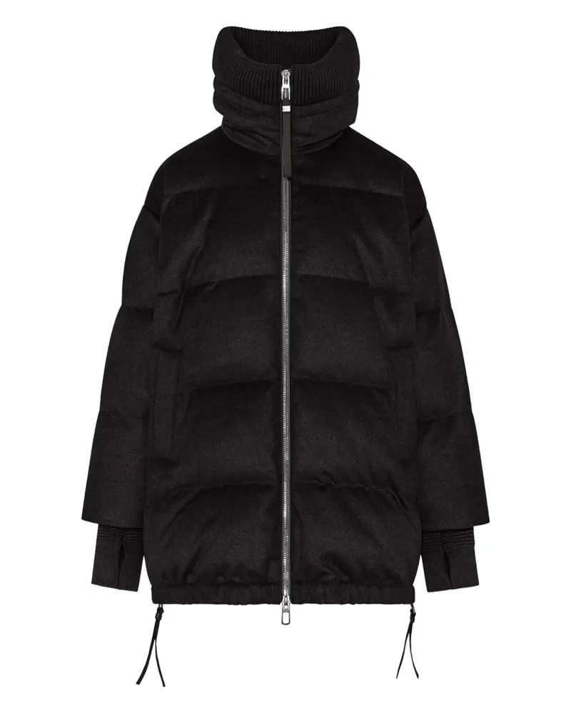 DUNO Blanca high-neck puffer jacket - Braun Braun