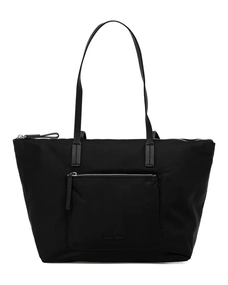 Marc O'Polo medium zip pocket tote bag - Schwarz Schwarz