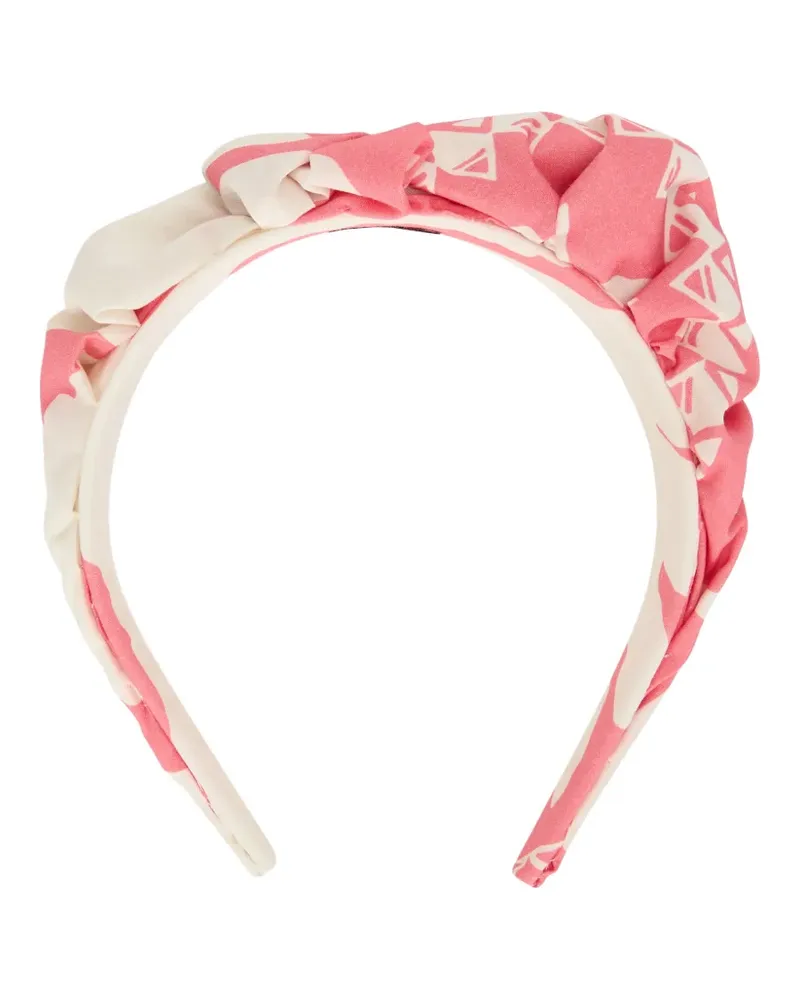 RED Valentino Geraffter Haarreif mit Print - Nude Nude