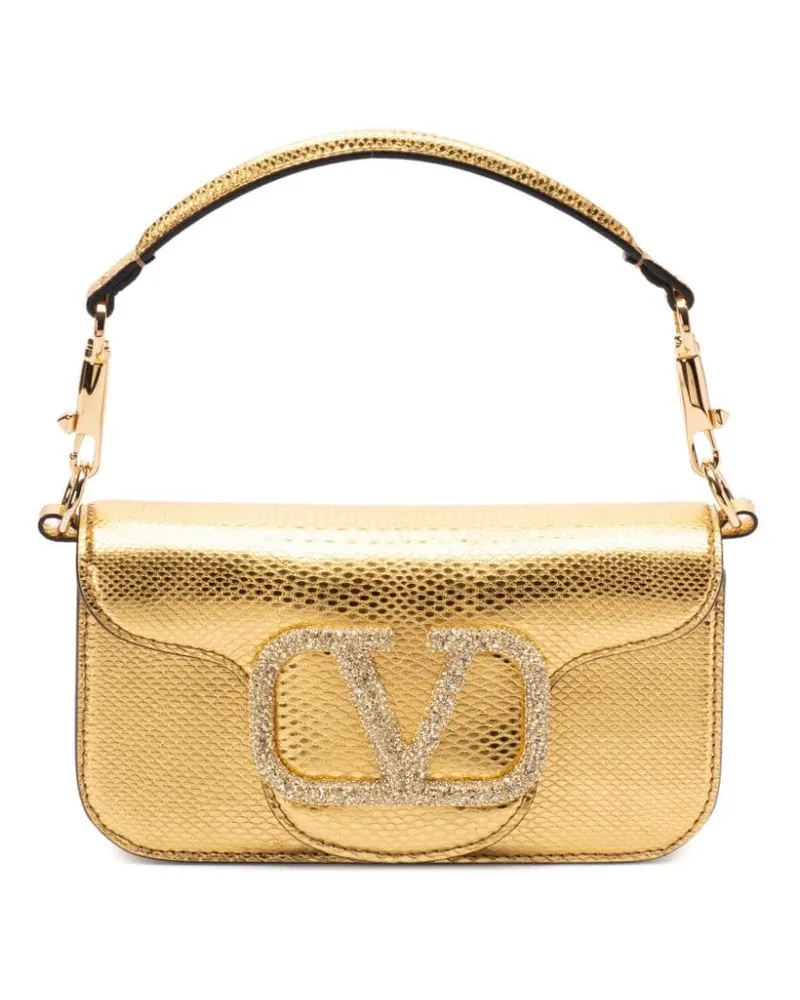 Valentino Garavani Alltime Schultertasche im Metallic-Look - Gold Gold