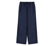 Satinhose mit Kordelzug - Blau