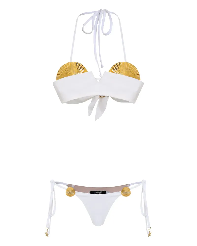 Amir Slama Bikini mit Bustier - Weiß Weiß