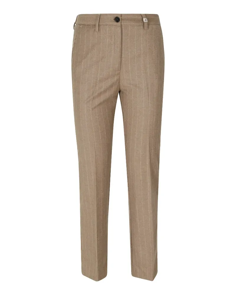 MYTHS pinstripe-pattern tailored trousers - Nude Nude
