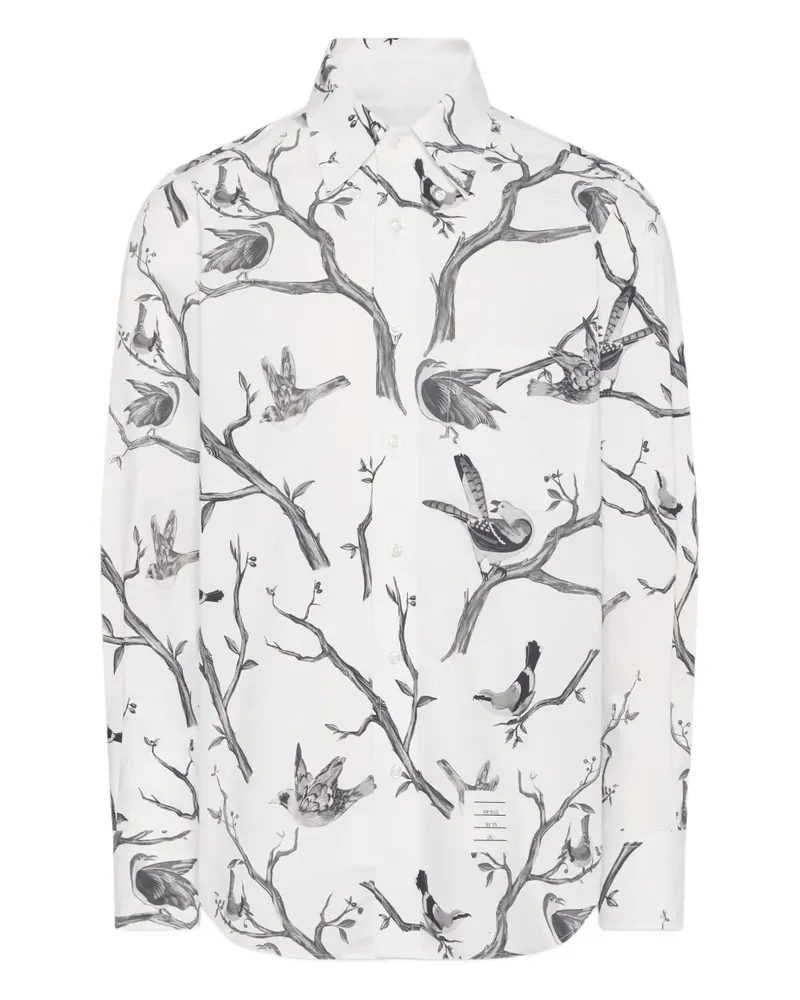 Thom Browne Poplin long-sleeve shirt - Weiß Weiß