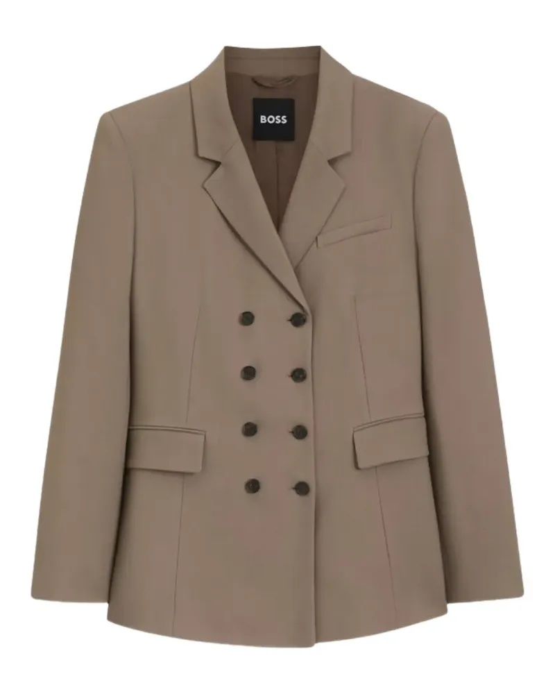 HUGO BOSS double-breasted blazer - Braun Braun