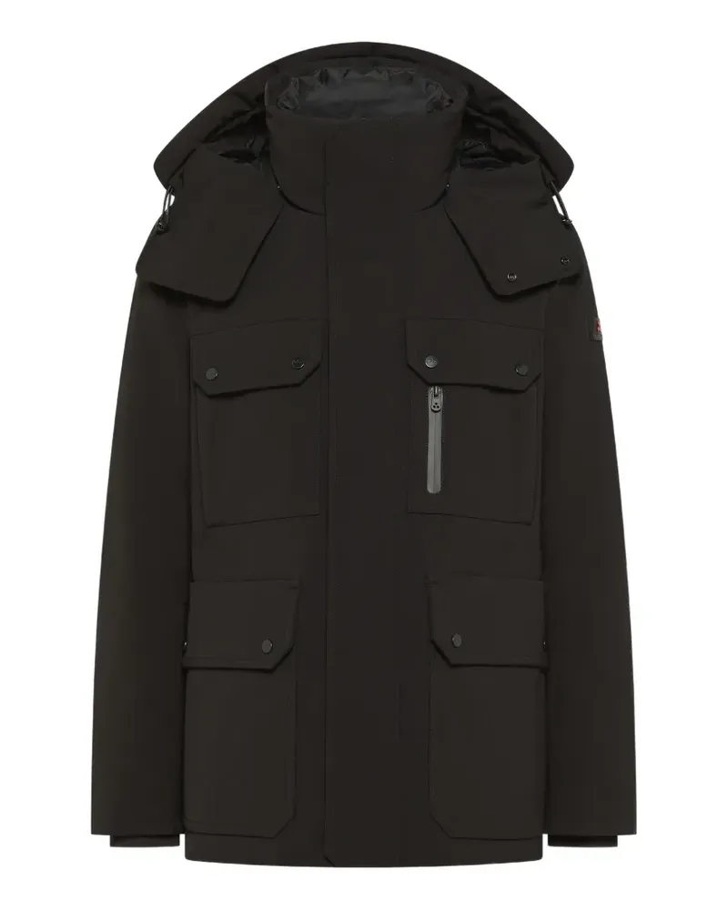 Peuterey Kapuzenjacke mit Taschen - Schwarz Schwarz