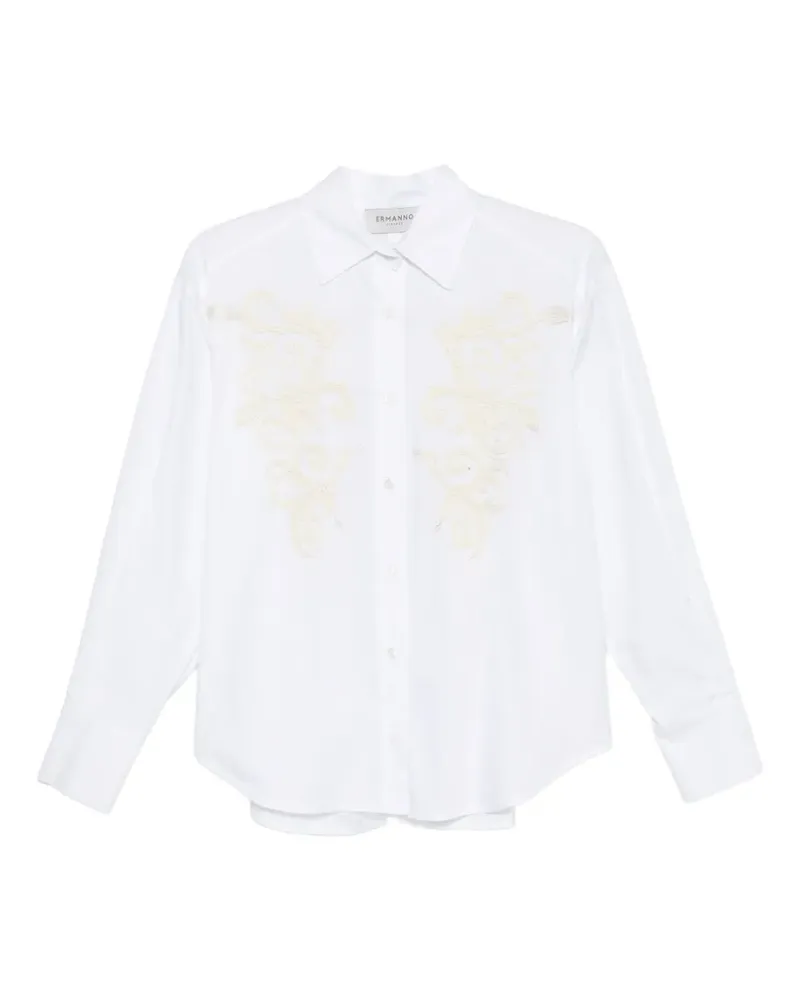 Ermanno Scervino Hemd mit Stickerei - Weiß Weiß