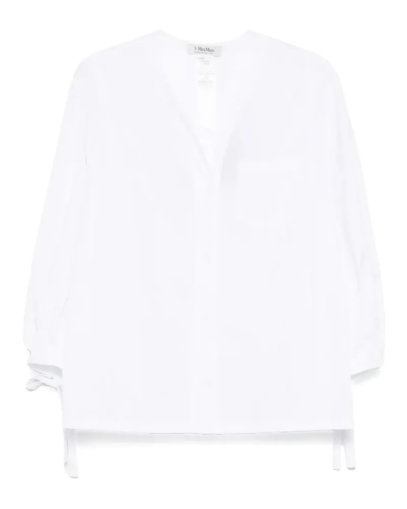 Max Mara Klassisches Hemd - Weiß Weiß