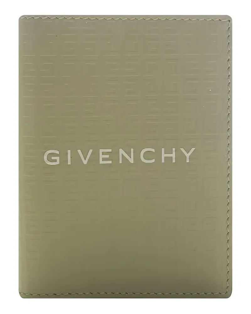 Givenchy 4g-motif micro leather card holder - Grün Grün