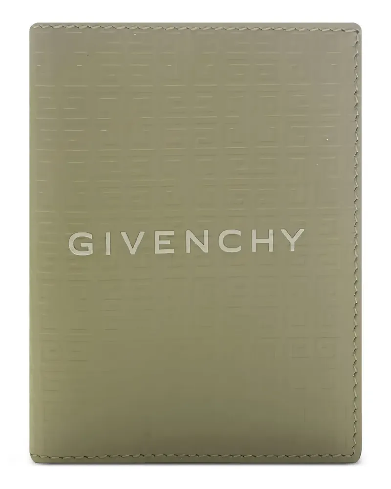 Givenchy 4g-motif micro leather card holder - Grün Grün