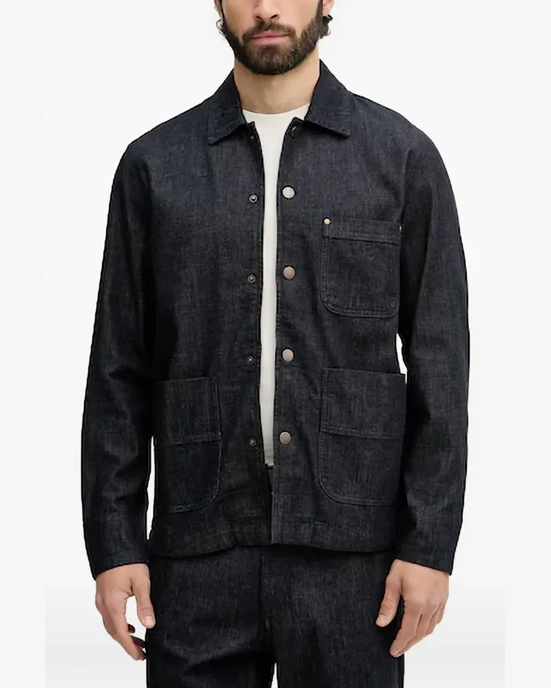 Benetton patch-pocket denim shirt - Blau Blau