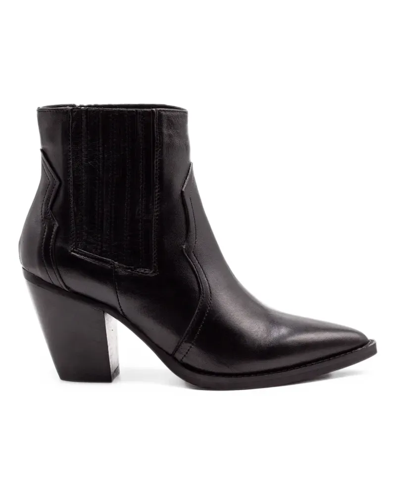 Julie Dee Klassische Cowboystiefel - Schwarz Schwarz