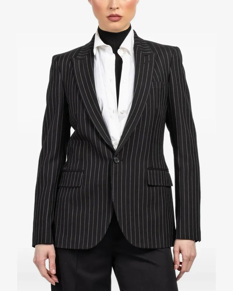 Nili Lotan Sakko mit Nadelstreifen - Schwarz Schwarz