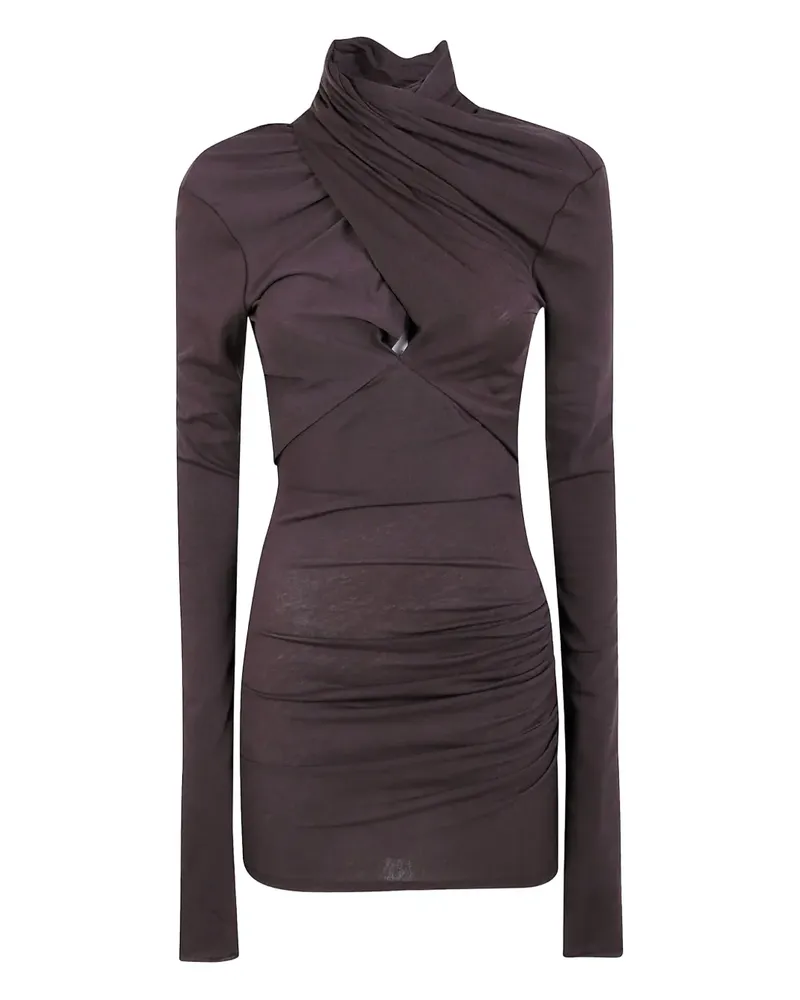 Entire Studios draped-design high-neck top - Braun Braun