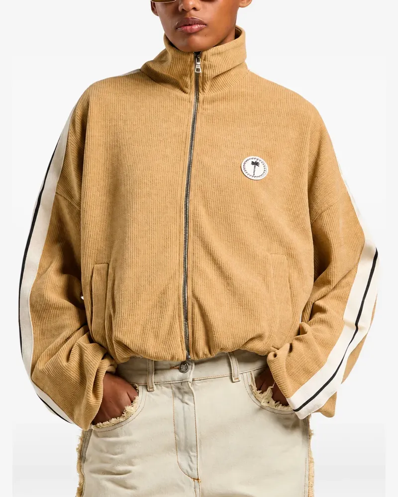 Palm Angels Palm Tree Chenille-Sportjacke - Nude Nude