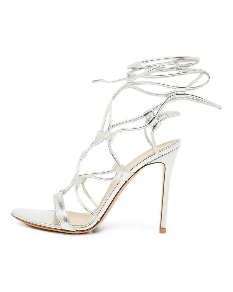 Gianvito Rossi Giza ankle-tie sandals - Silber Silber