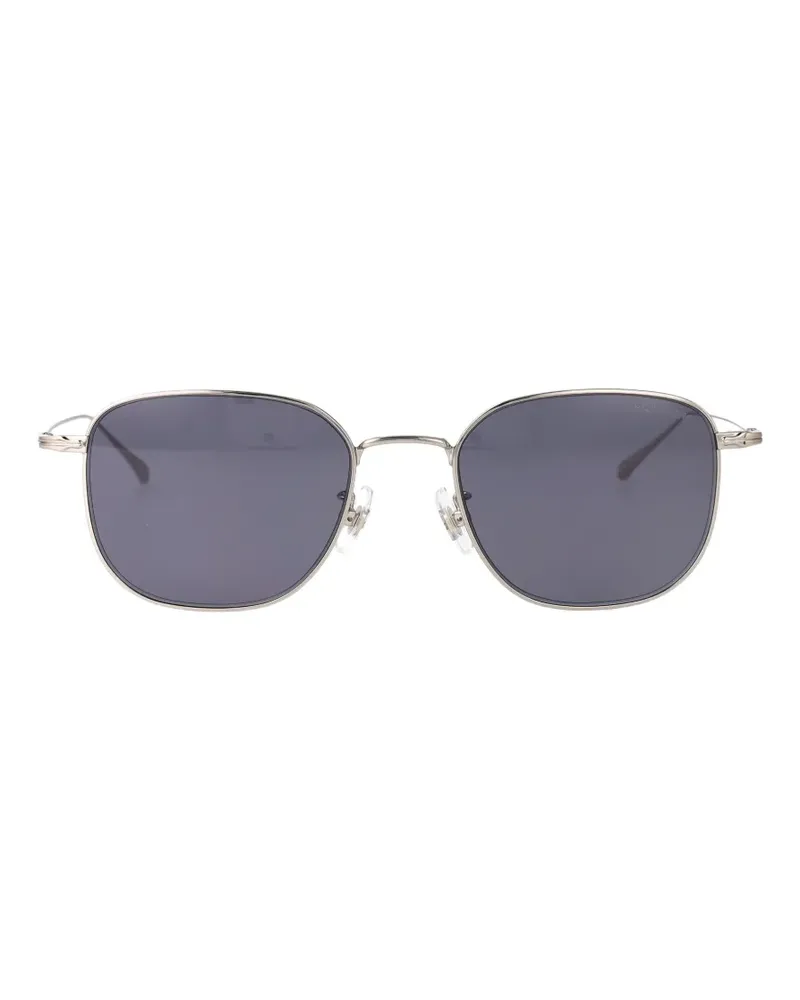 Montblanc geometric-frame sunglasses - Silber Silber