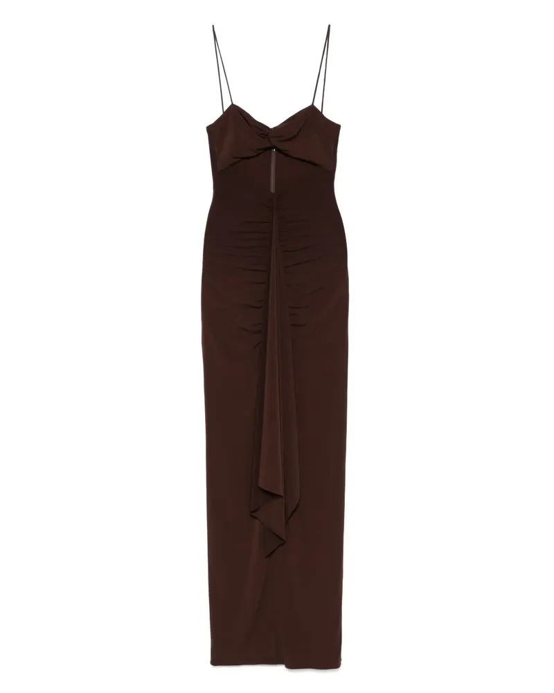 NISSA Maxikleid mit Cut-Out - Braun Braun