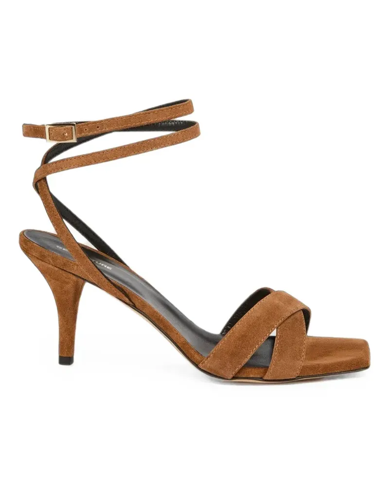 Semicouture criss-cross ankle-strap sandals - Braun Braun