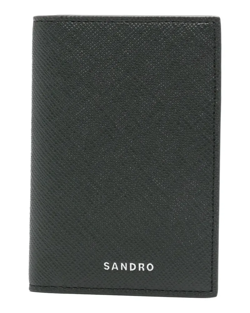 Sandro Kartenetui mit Logo-Print - Schwarz Schwarz