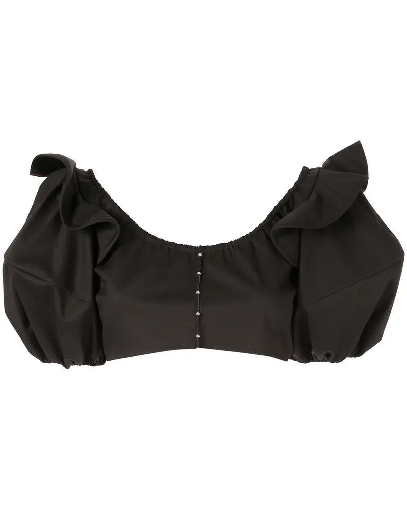 ELLERY Hilaria' Oberteil mit Puffärmeln - Schwarz Schwarz
