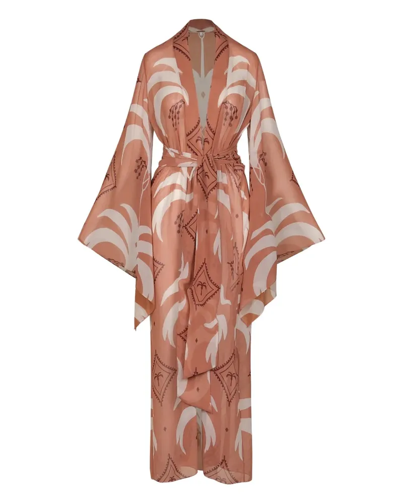 Johanna Ortiz Amazon tie-waist coat - Orange Orange