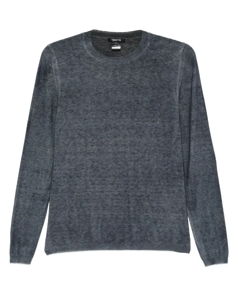 Avant Toi Klassischer Pullover - Blau Blau