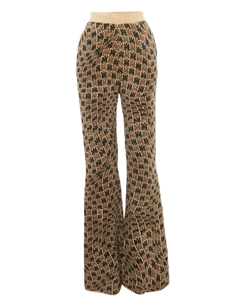 Amiri velvet flared trousers - Braun Braun