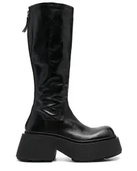 Vic Matié Kniehohe Lederstiefel 80mm Schwarz