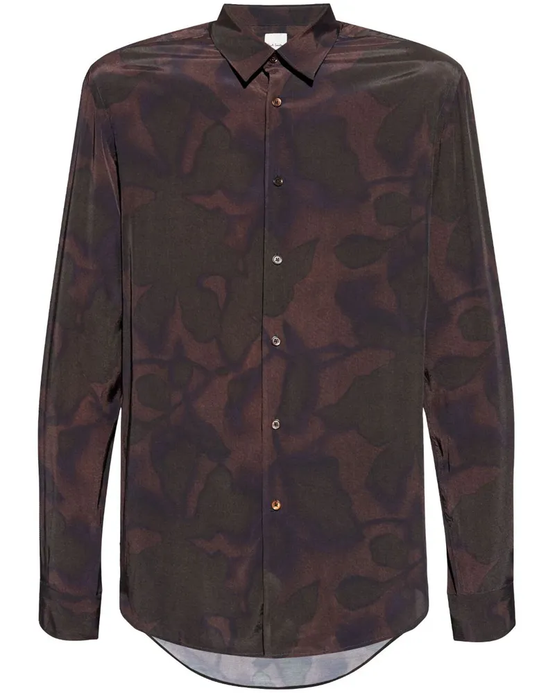 Paul Smith Gemustertes Hemd - Violett Violett