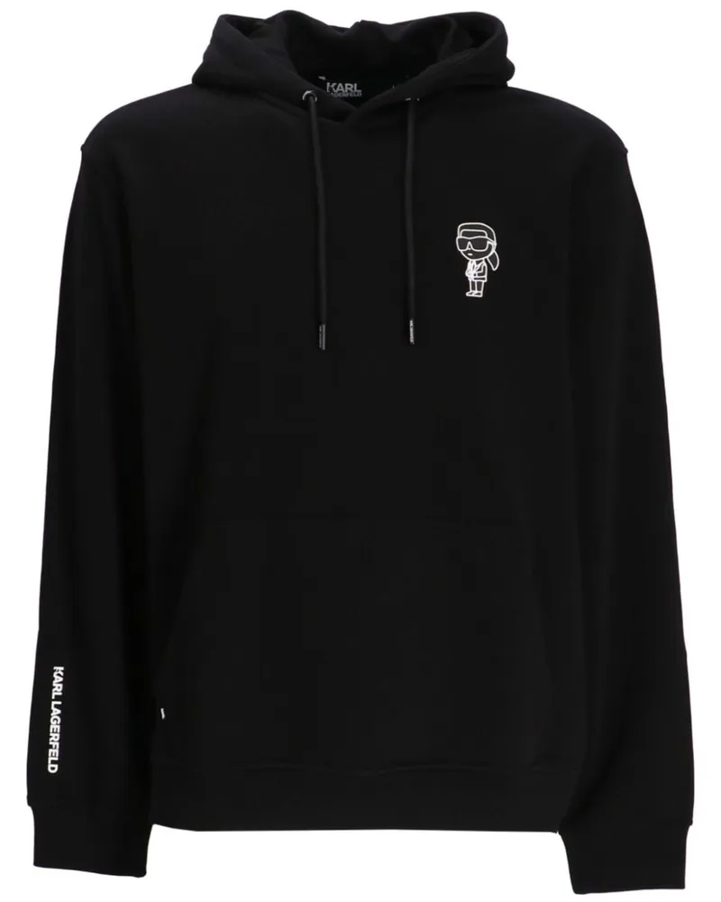 Karl Lagerfeld Ikonik Karl Hoodie Schwarz