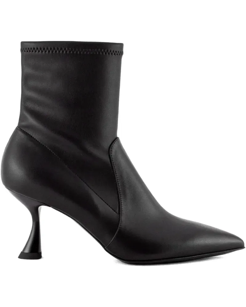 Sergio Levantesi Stiefel mit spitzer Kappe 55mm - Schwarz Schwarz
