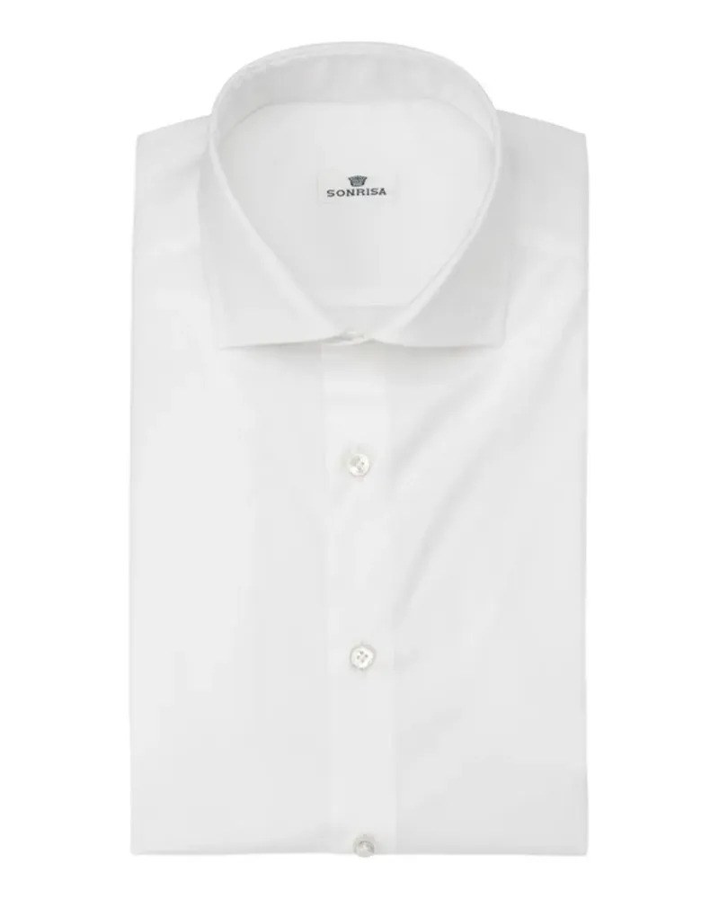 SONRISA spread-collar cotton shirt - Weiß Weiß