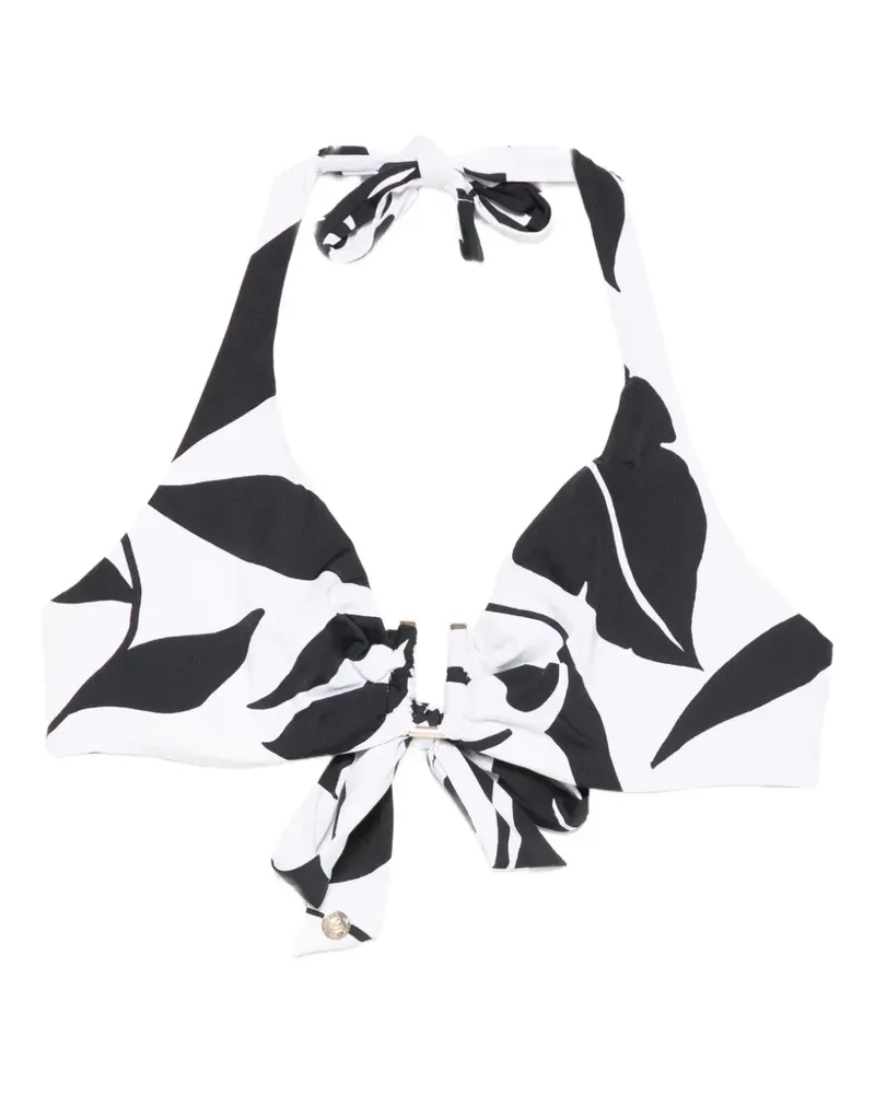 Max Mara Avena floral knot bikini top - Weiß Weiß
